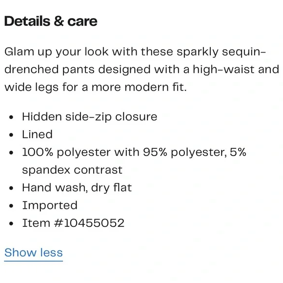 🎩 Endless Rose sequin black pants 🔥 - Picture 9 of 9